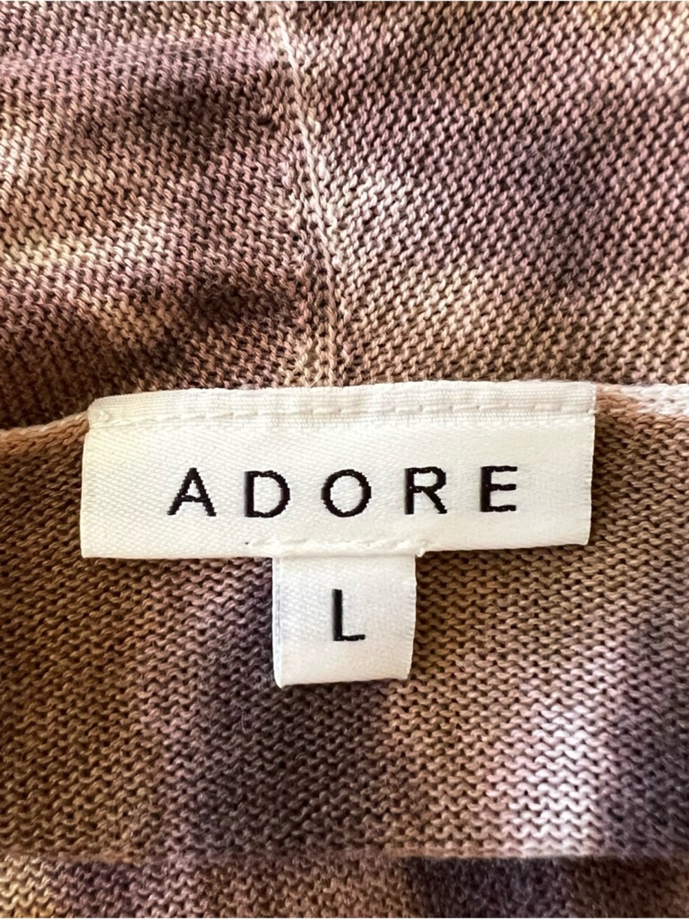 Adore Large Long Cardigan Knit Art To Wear Long Sleeve Open Front Painted - Picture 8 of 9
